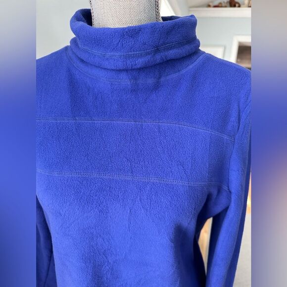 VSX Sport Victoria’s Secret Blue Mock Neck Fleece Pullover Sweatshirt Size Small - Picture 4 of 10